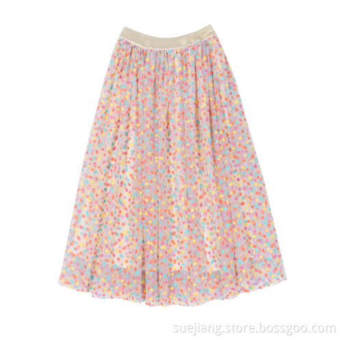 Dresses Women Long Skirt Colorful Dot Casual Dresses